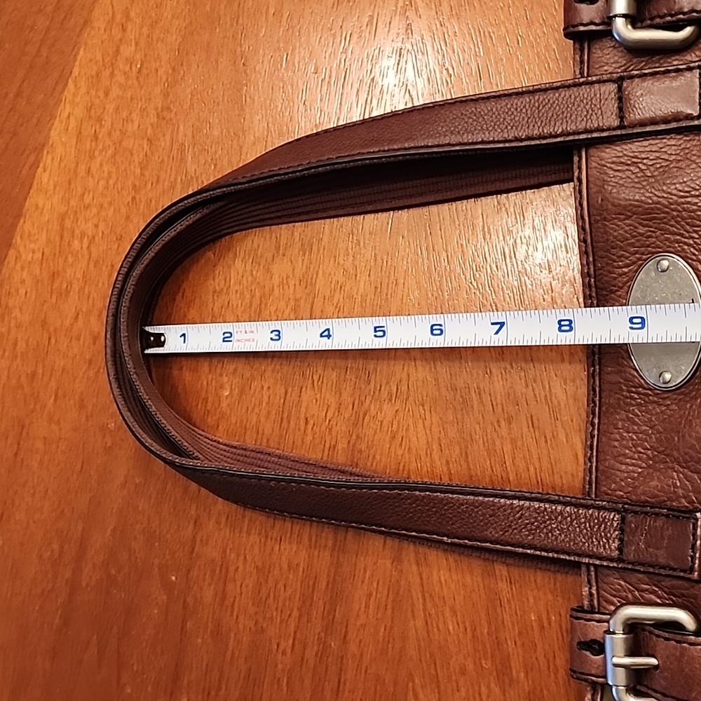 Fossil Key Per Olive Quilted Tote! Barely Used Co… - image 7